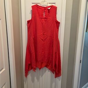 Cynthia Rowley coral Asymmetrical Dress